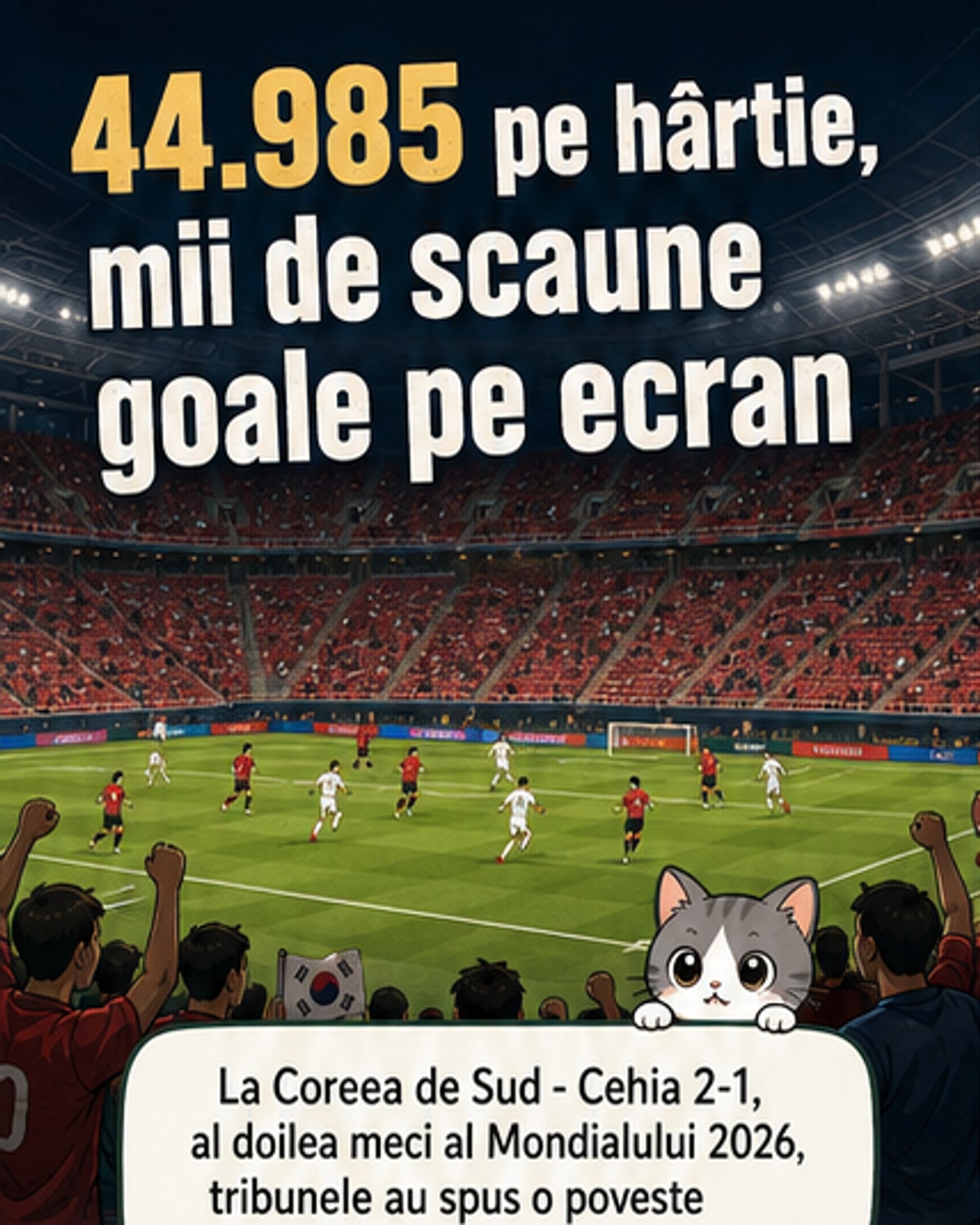 Mii de locuri goale la meciul Mondialului
