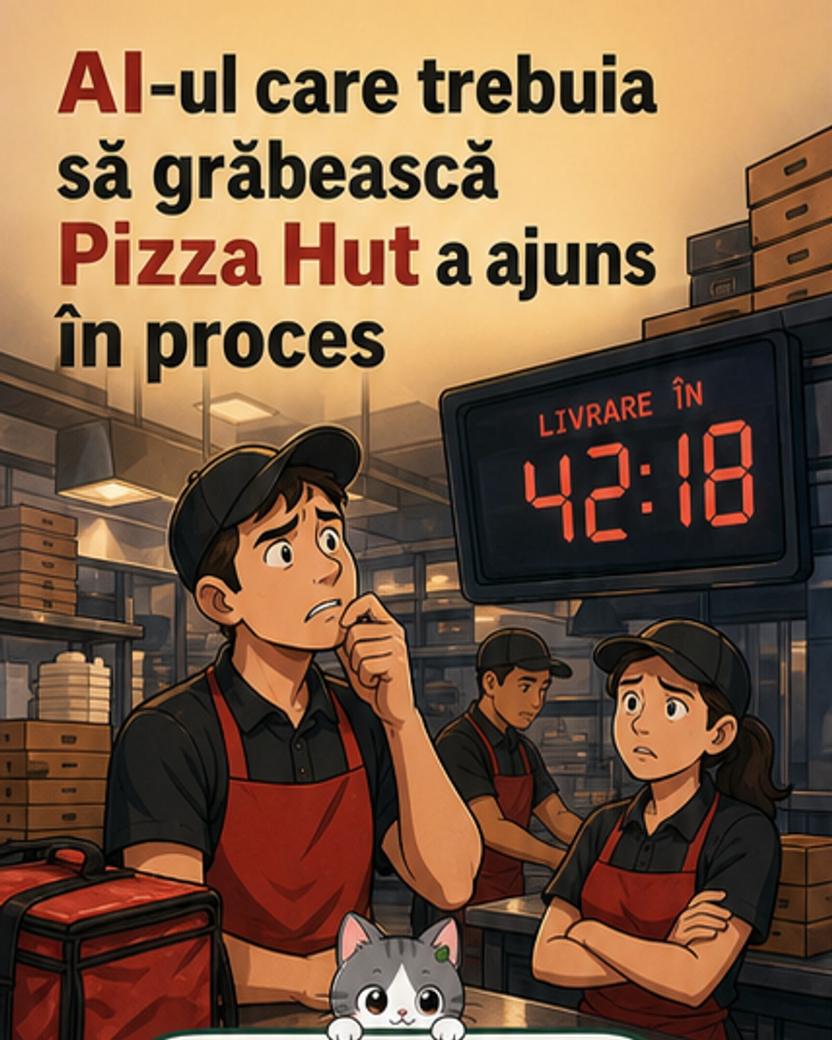 Pizza Hut, proces după sistemul AI de livrare