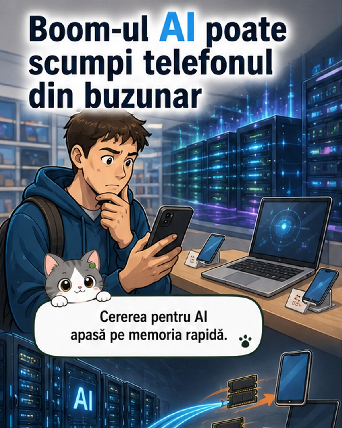 AI-ul ar putea scumpi telefoanele cu 20%