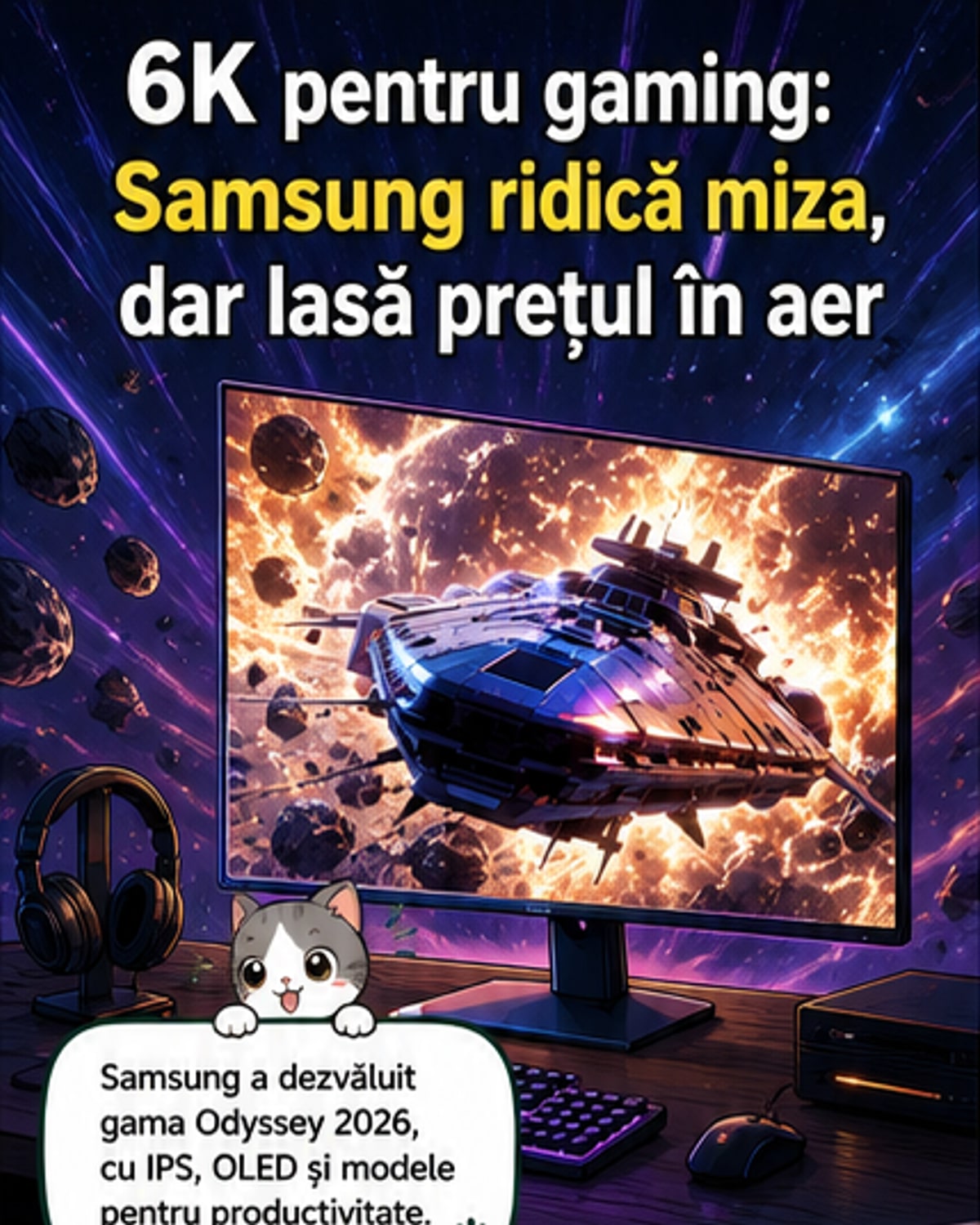 Primul monitor 6K de gaming de la Samsung