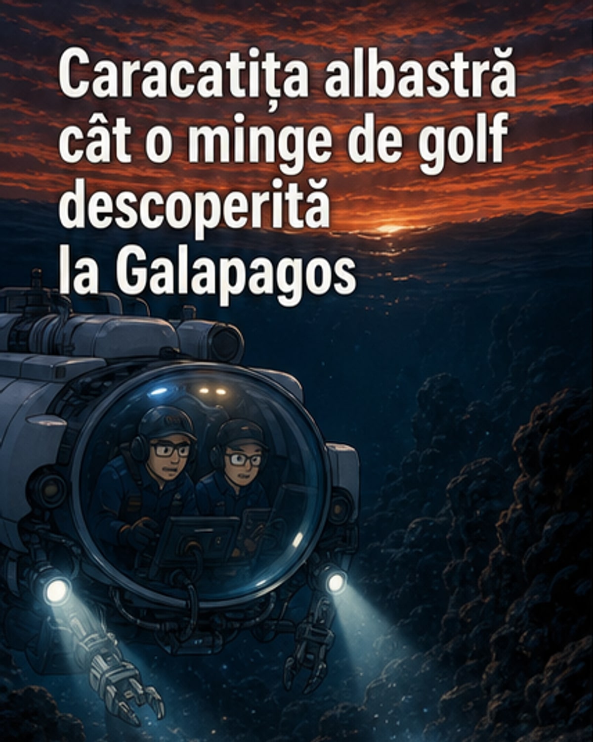 O nouă specie de caracatiță albastră, descoperită în Galapagos
