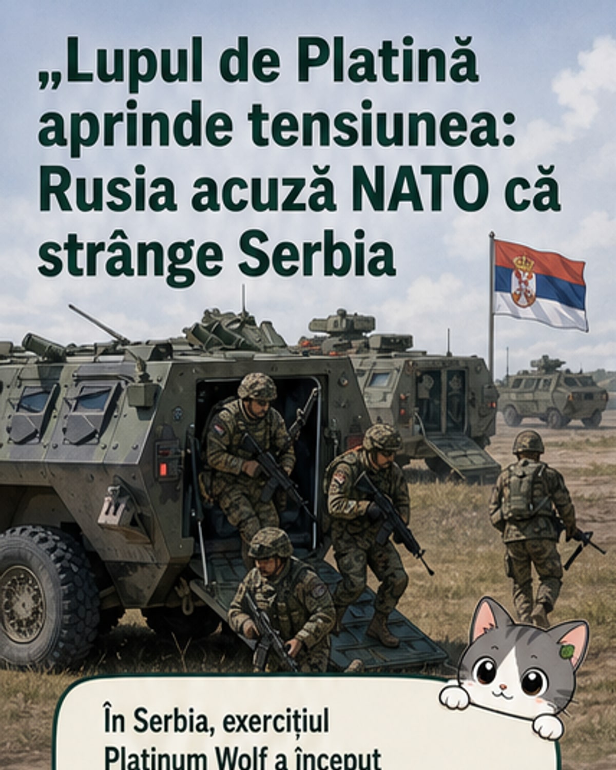 Rusia atacă exercițiul militar în Serbia