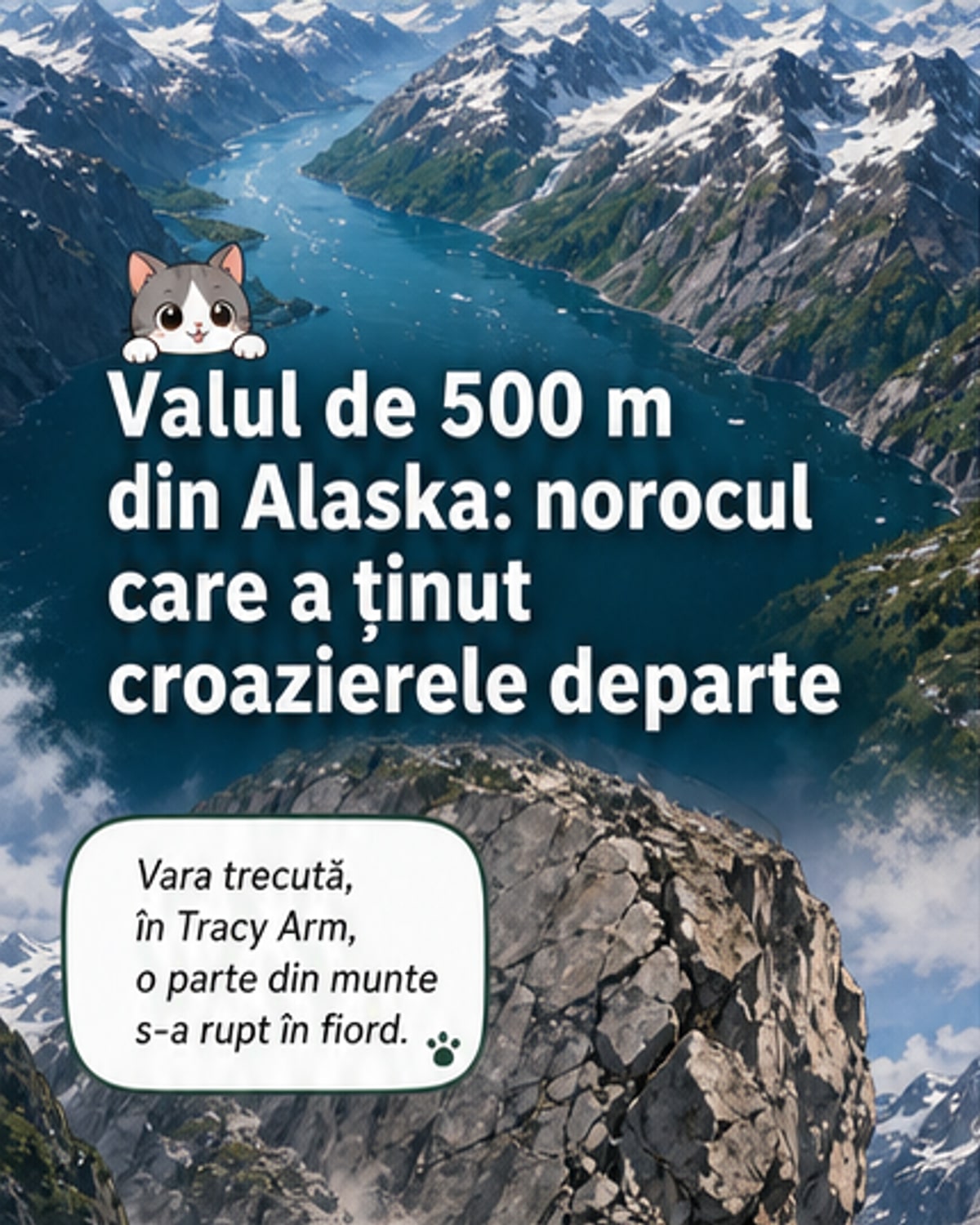 Megatsunami de aproape 500 m în Alaska