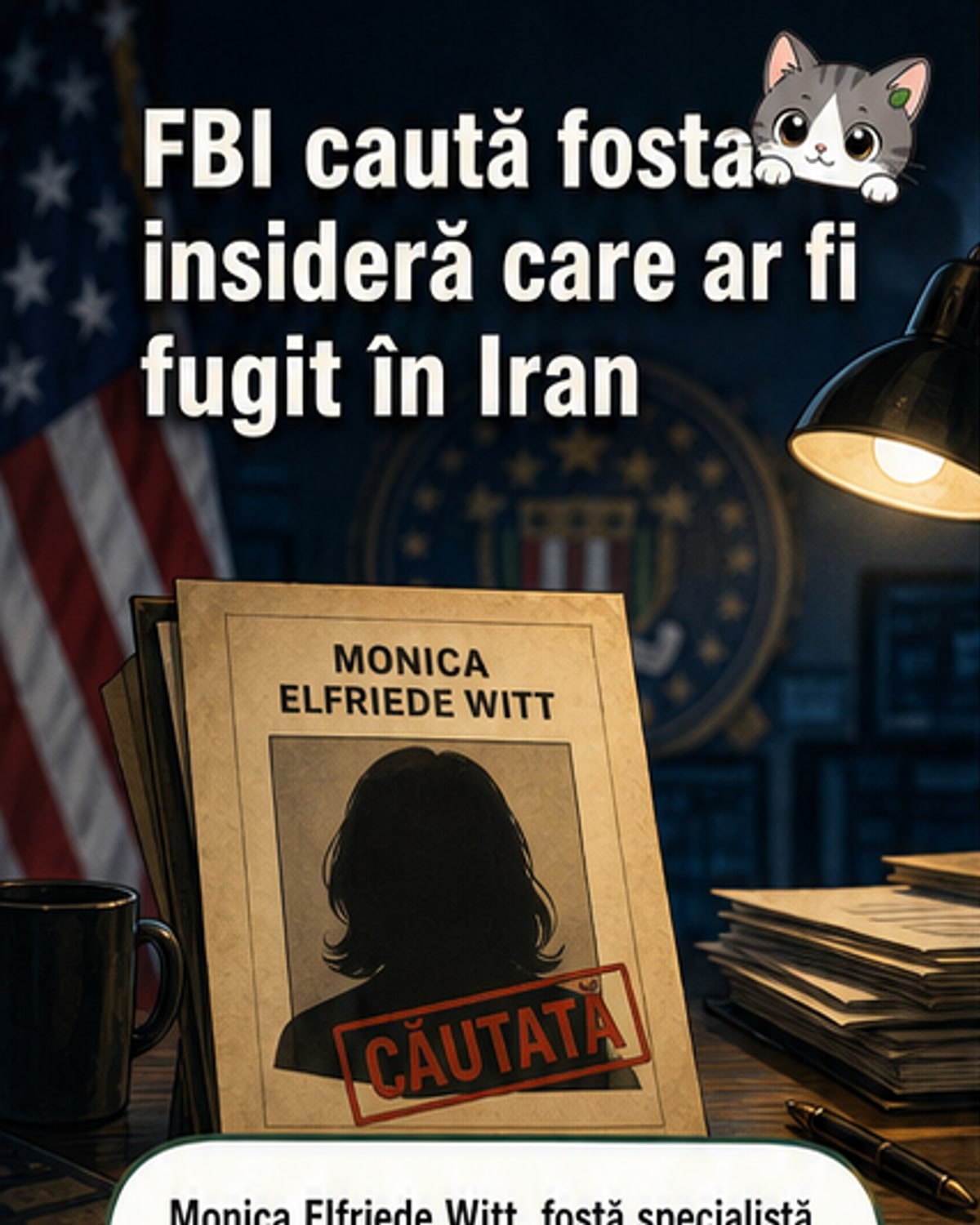 FBI oferă 200.000 $ pentru o spioană în Iran