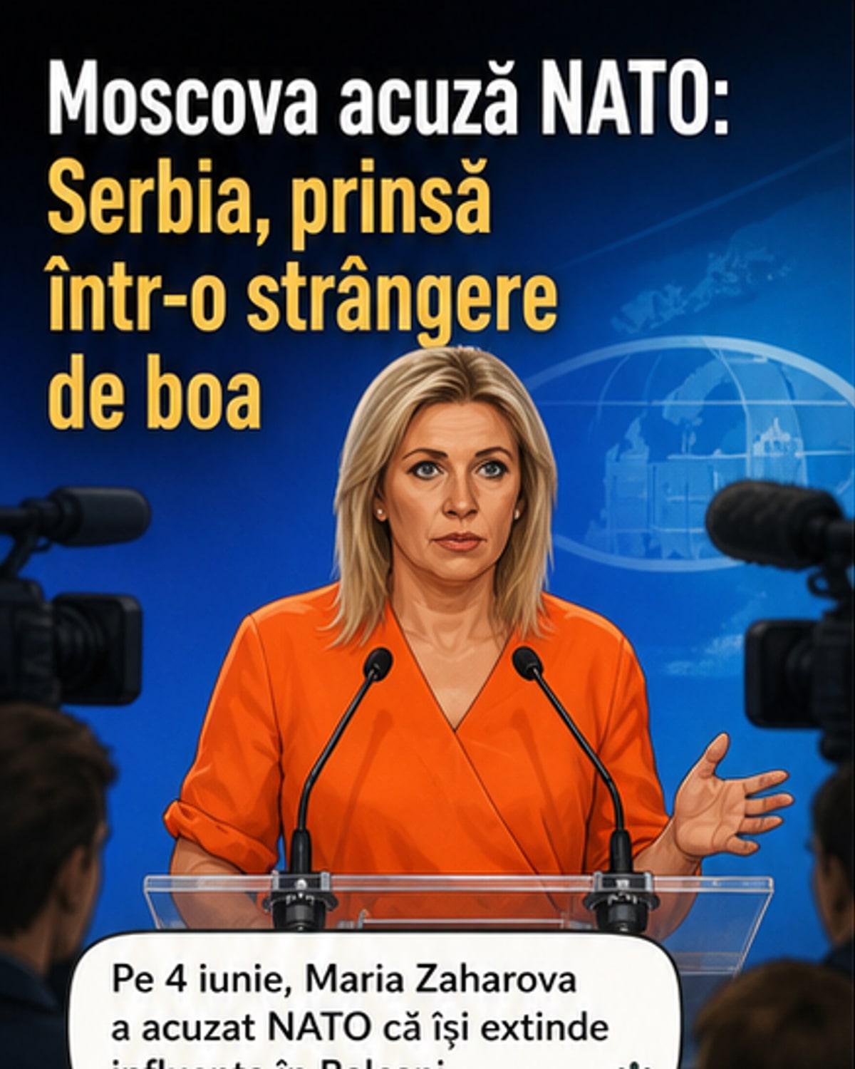 Rusia compară NATO cu un șarpe boa în Serbia