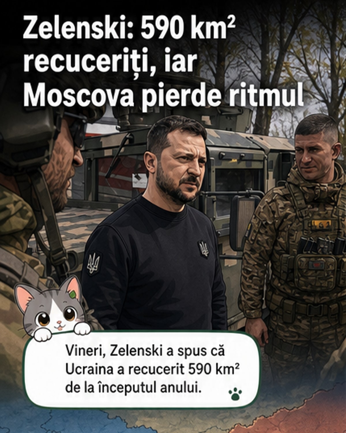Ucraina a recucerit 590 km²