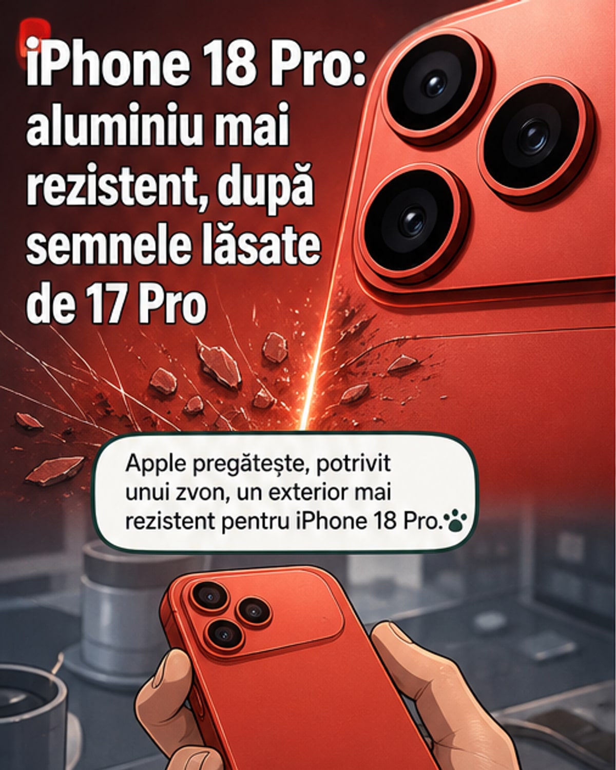 iPhone 18 Pro va rezista mai bine