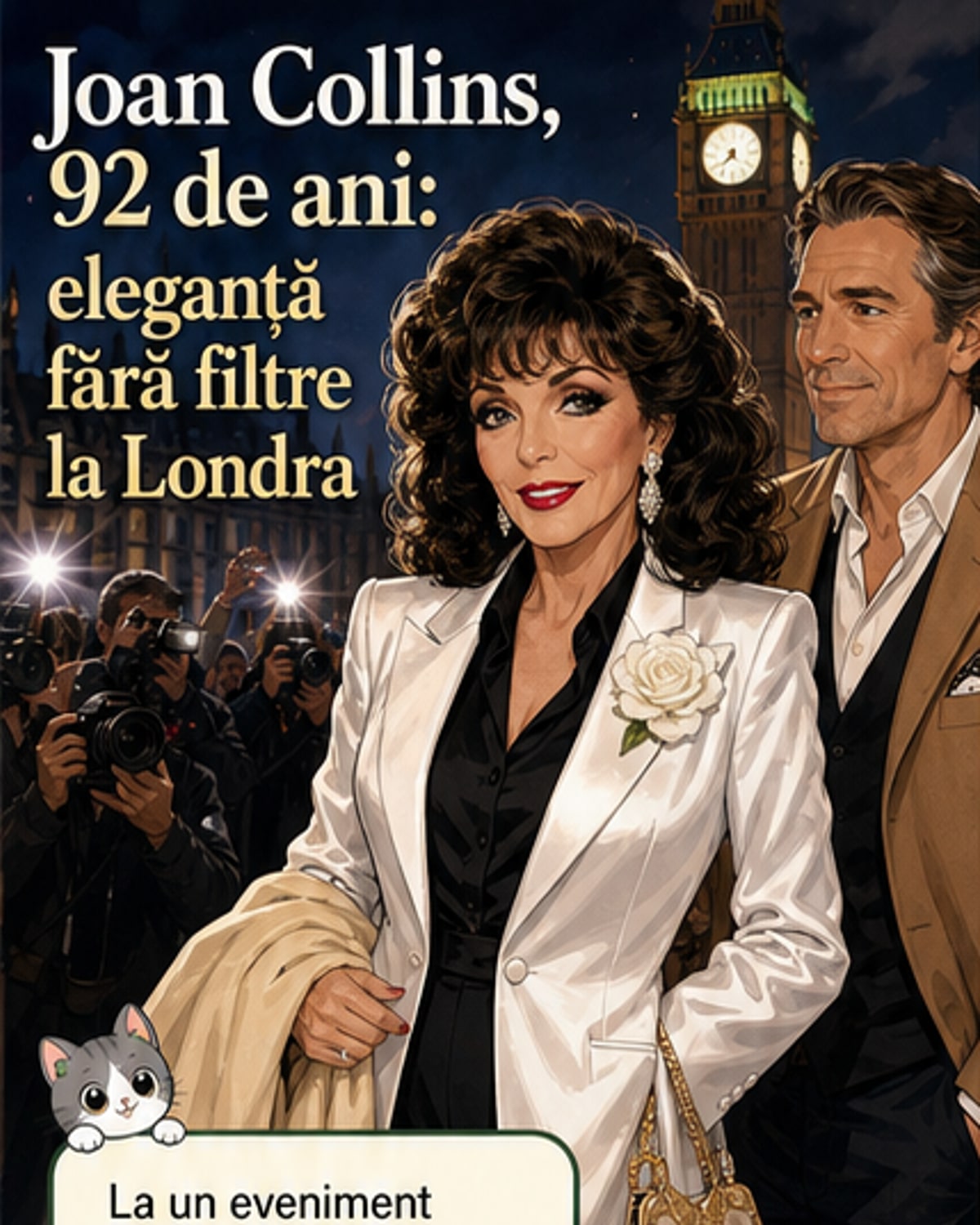 Joan Collins, 92 de ani, la brațul soțului mai tânăr