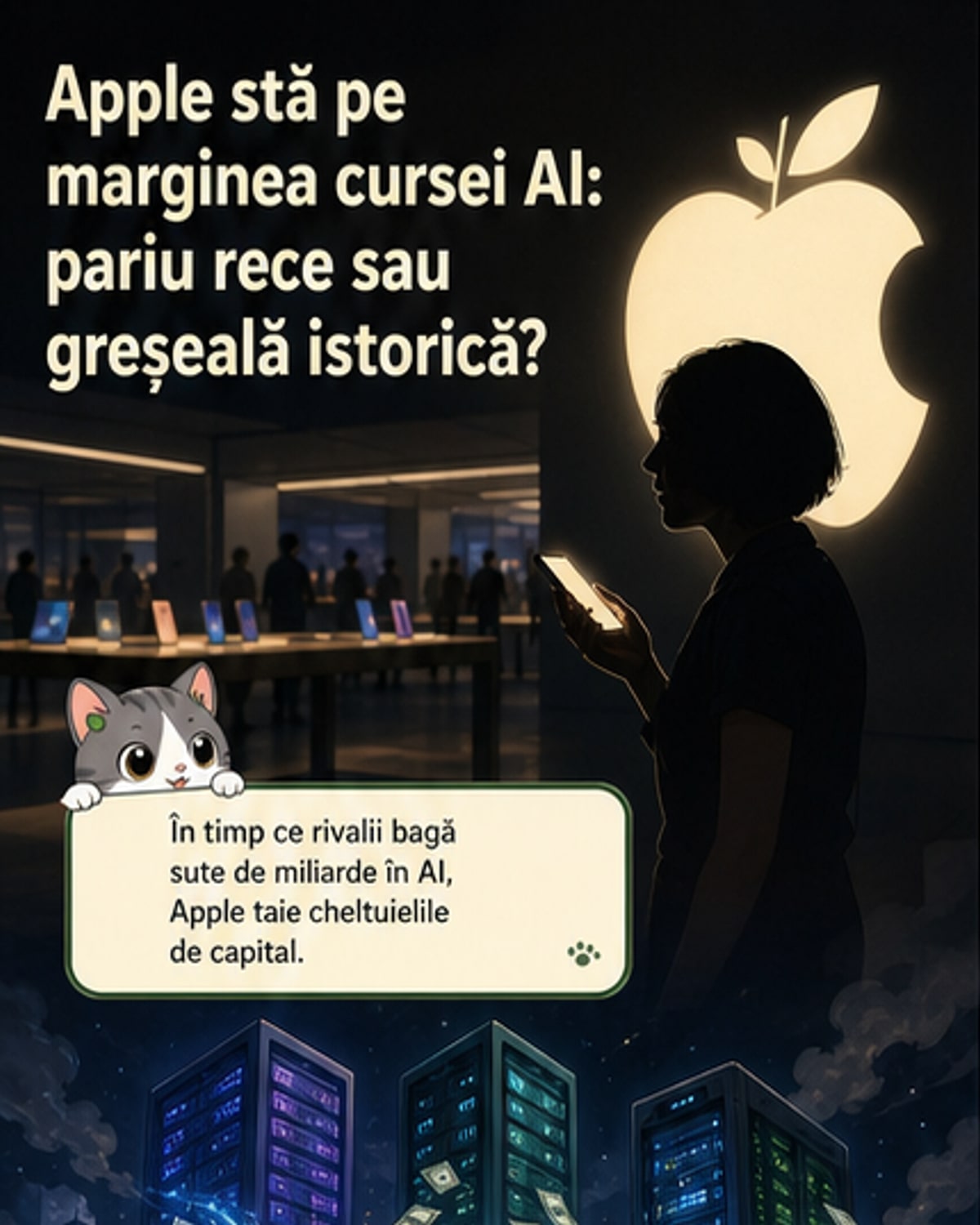 Apple nu vrea să investească în IA