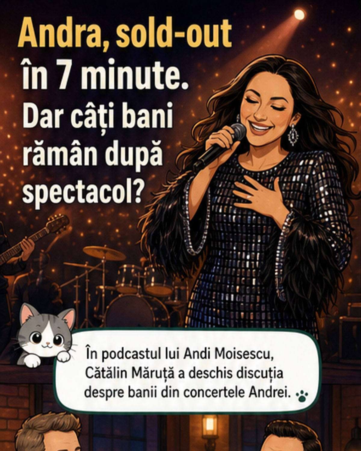 Cât câștigă Andra cu un concert sold-out