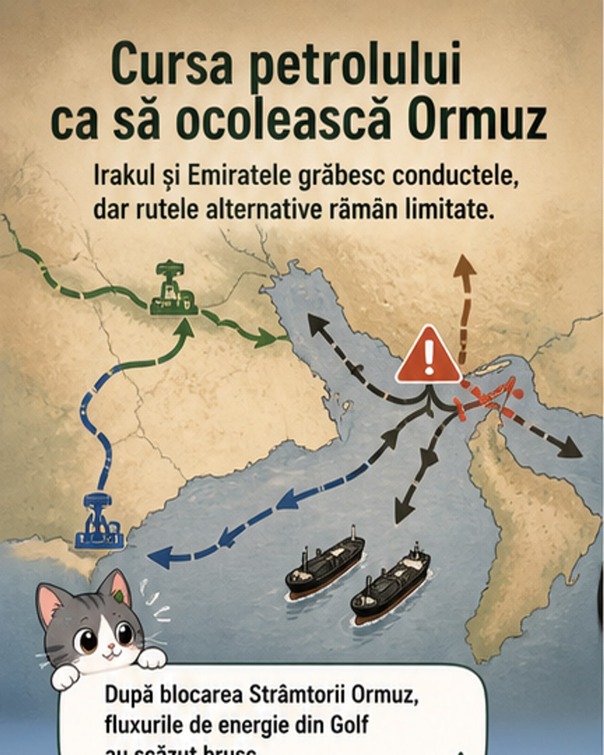 Două țări ocolesc Ormuzul cu conducte