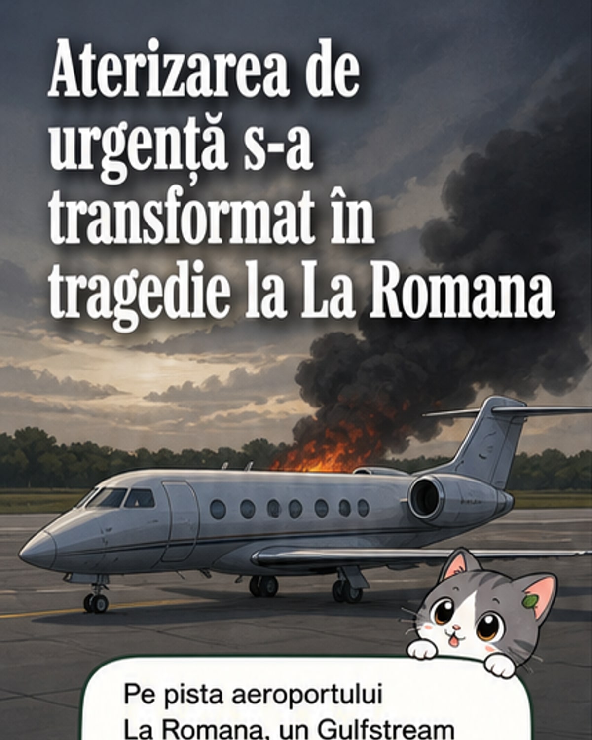 Avion privat s-a prăbușit în flăcări