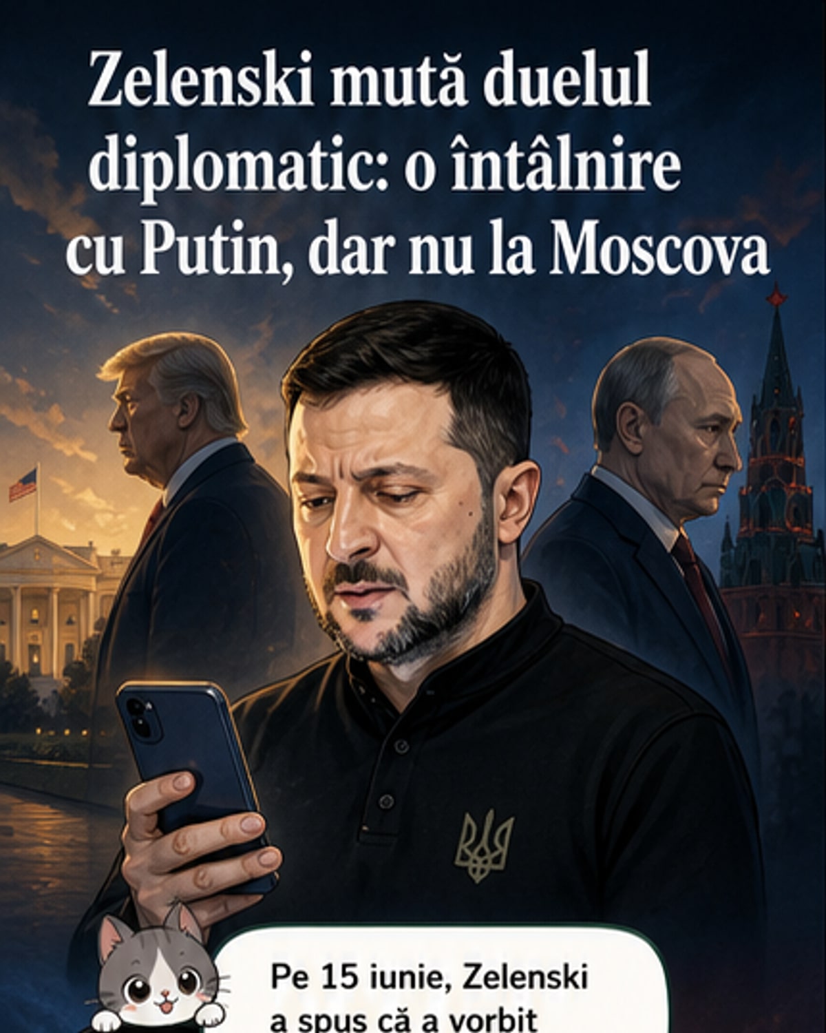 Zelenski propune o întâlnire cu Putin în SUA
