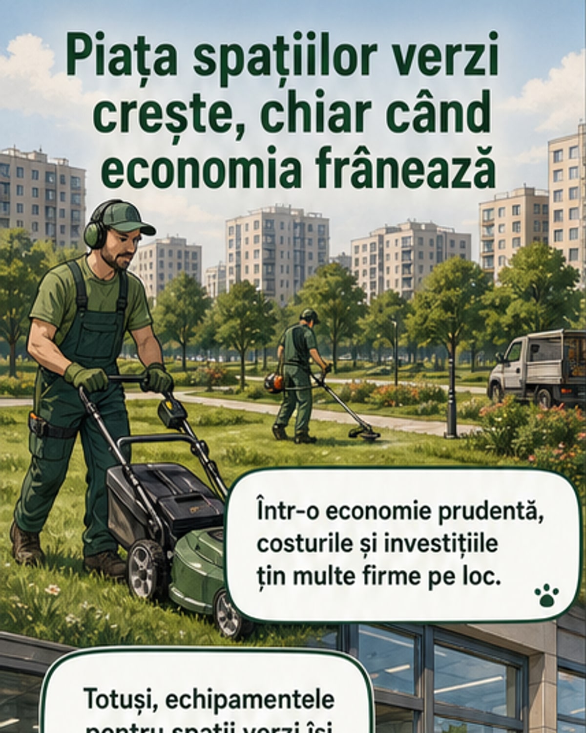 Piața echipamentelor pentru grădini crește în ciuda prudenței economice