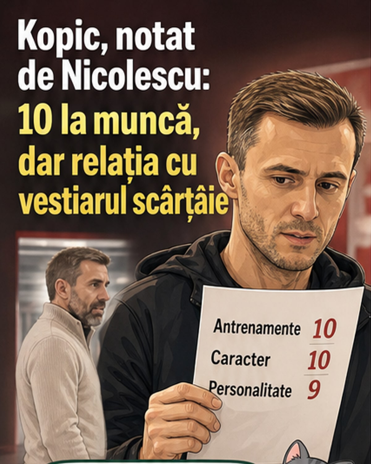 Cum a fost notat Kopic de președintele Dinamo