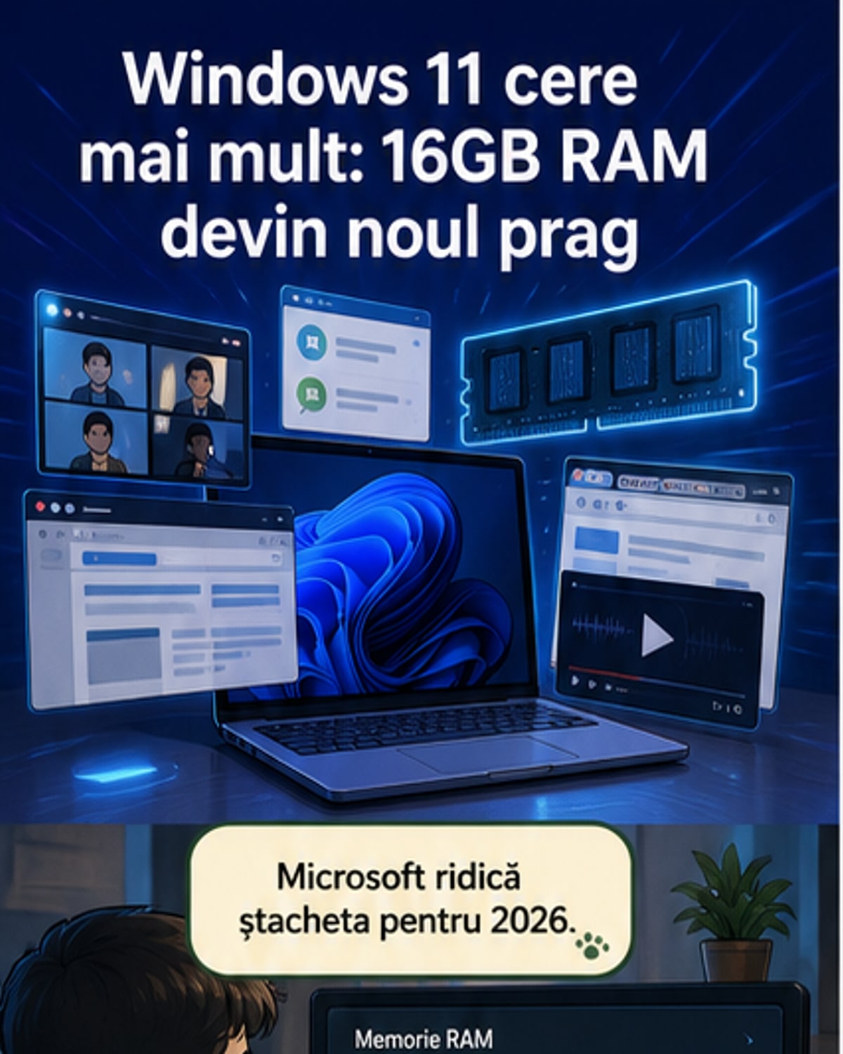 Cât RAM ai nevoie acum pentru Windows 11