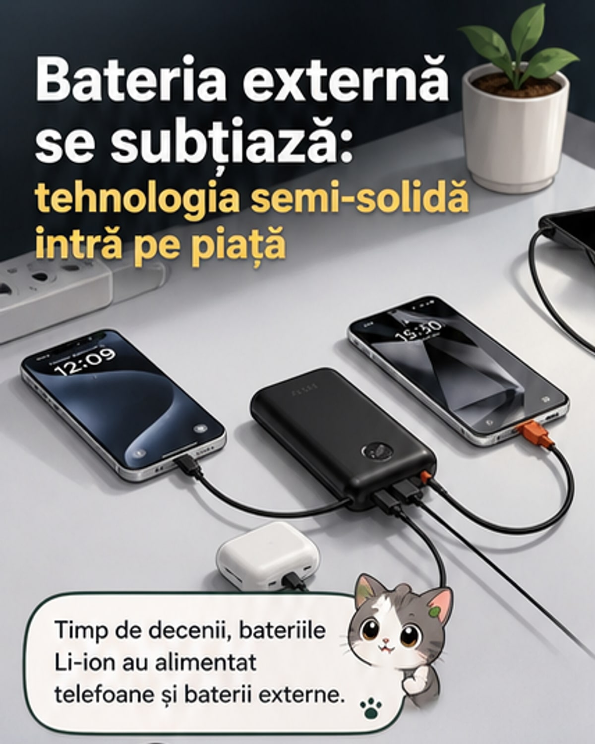 Bateriile externe intră într-o eră nouă