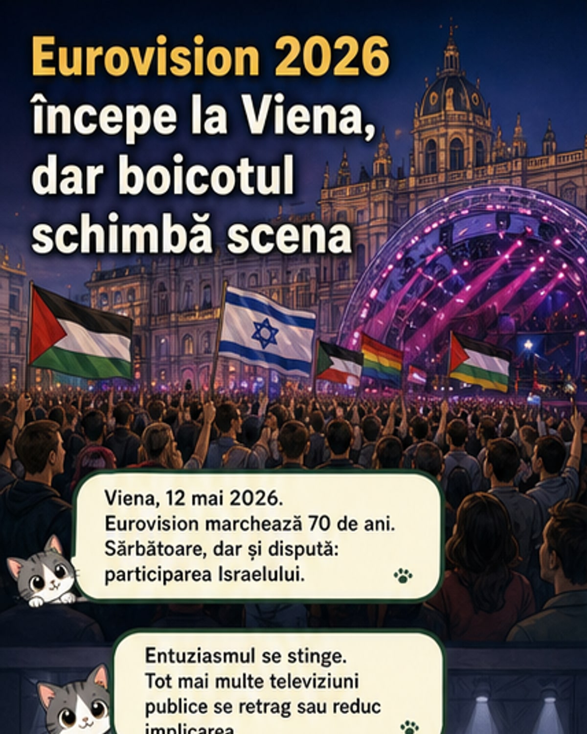 Eurovision 2026, umbrit de boicoturi politice
