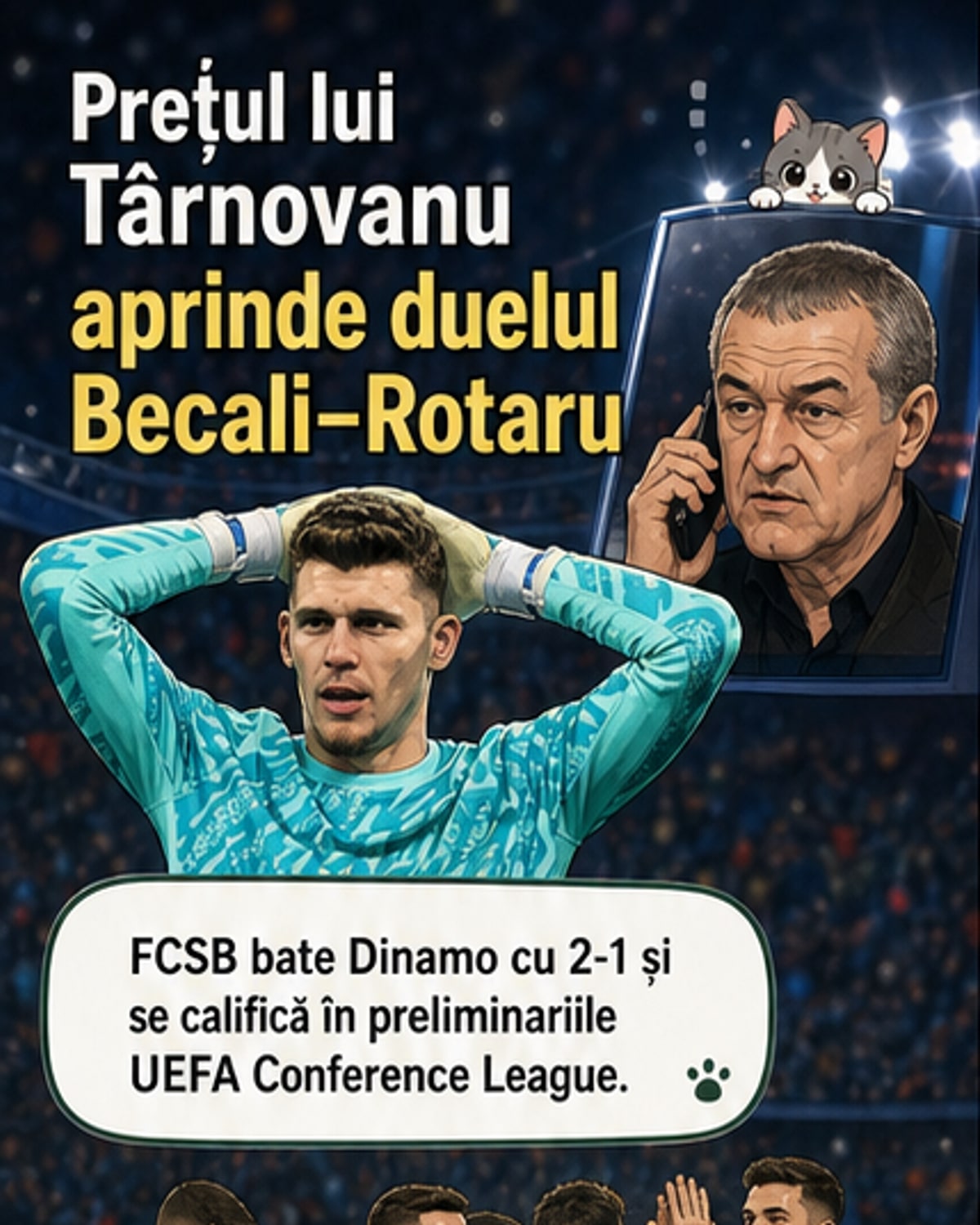 Becali a fixat prețul lui Târnovanu