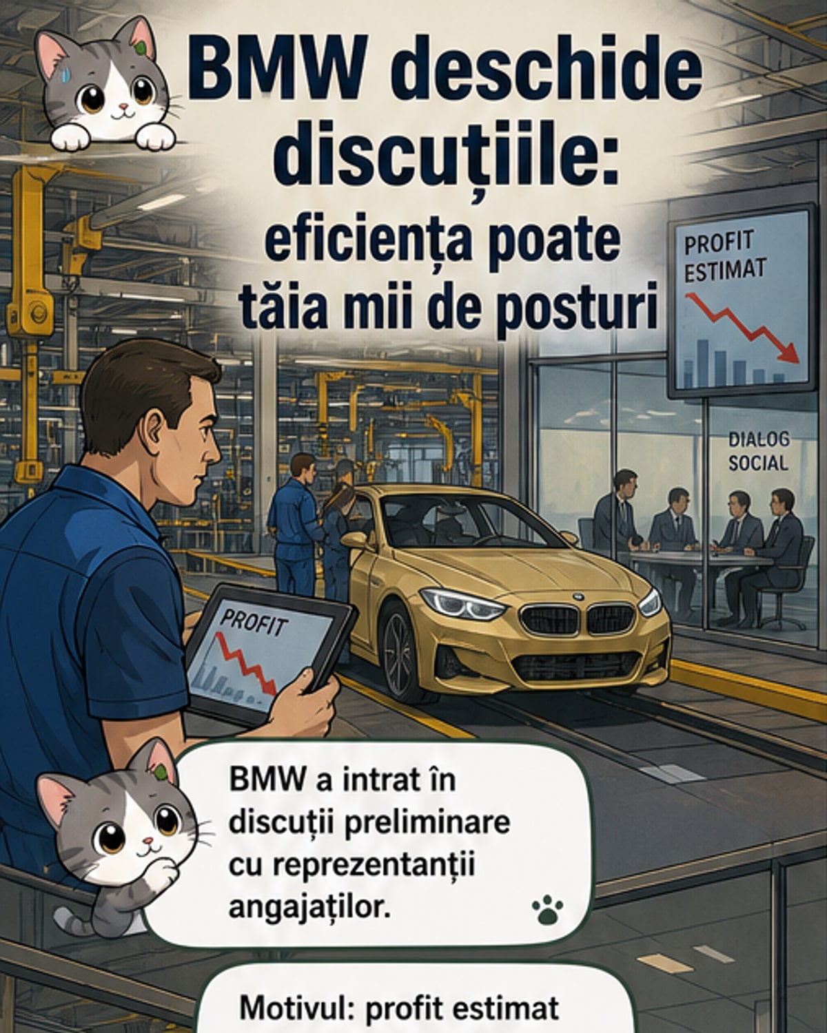 BMW în dialog cu angajații înainte de ajustări