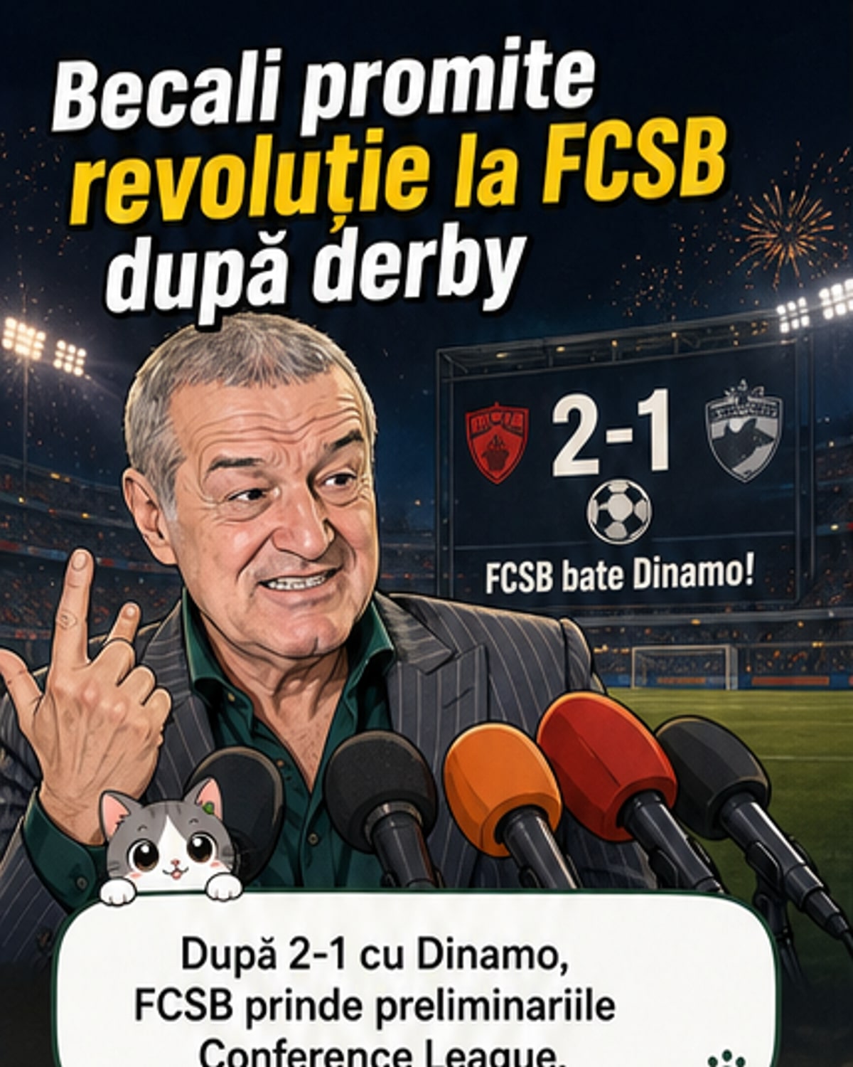 Becali anunță revoluție la FCSB