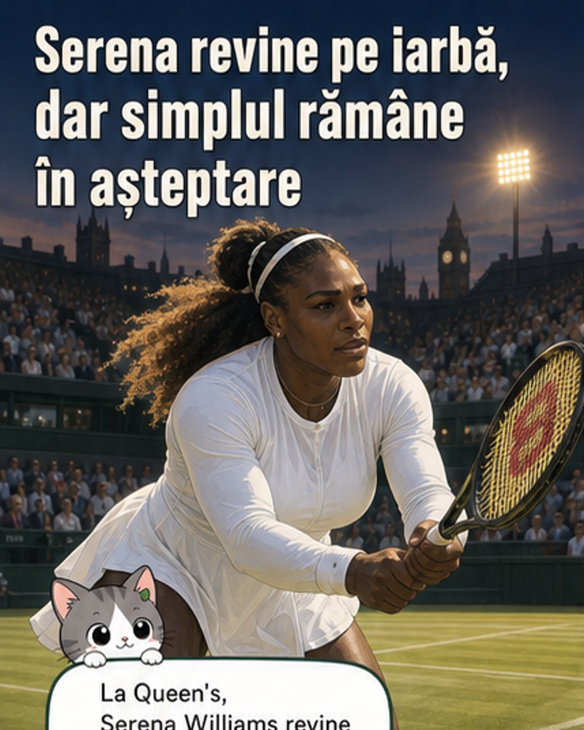 Serena revine pe iarba londoneză