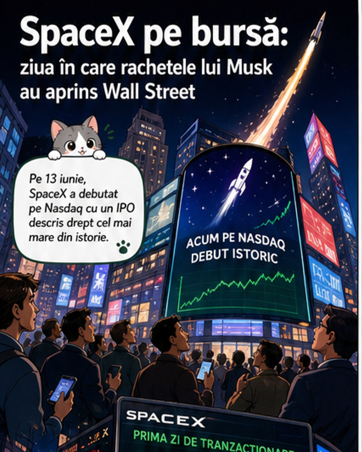 SpaceX, la 2.000 de miliarde după listare