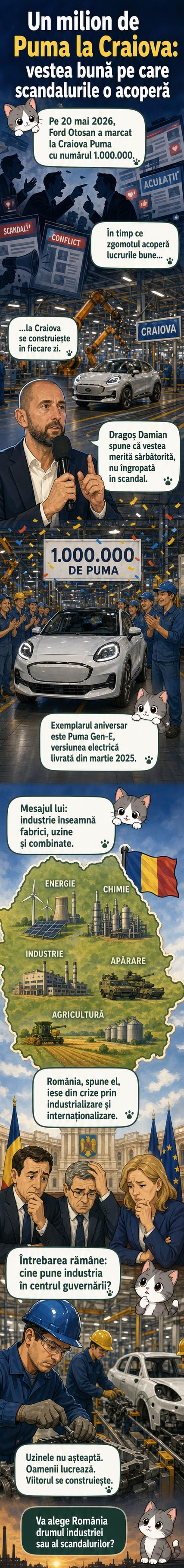 Un Ford Puma Gen-E electric, 1.000.000 de unități produse în Craiova, România