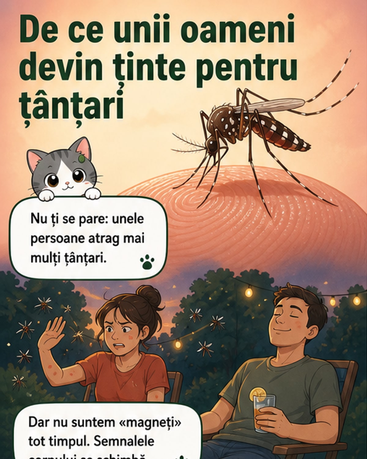 De ce țânțarii te aleg pe tine