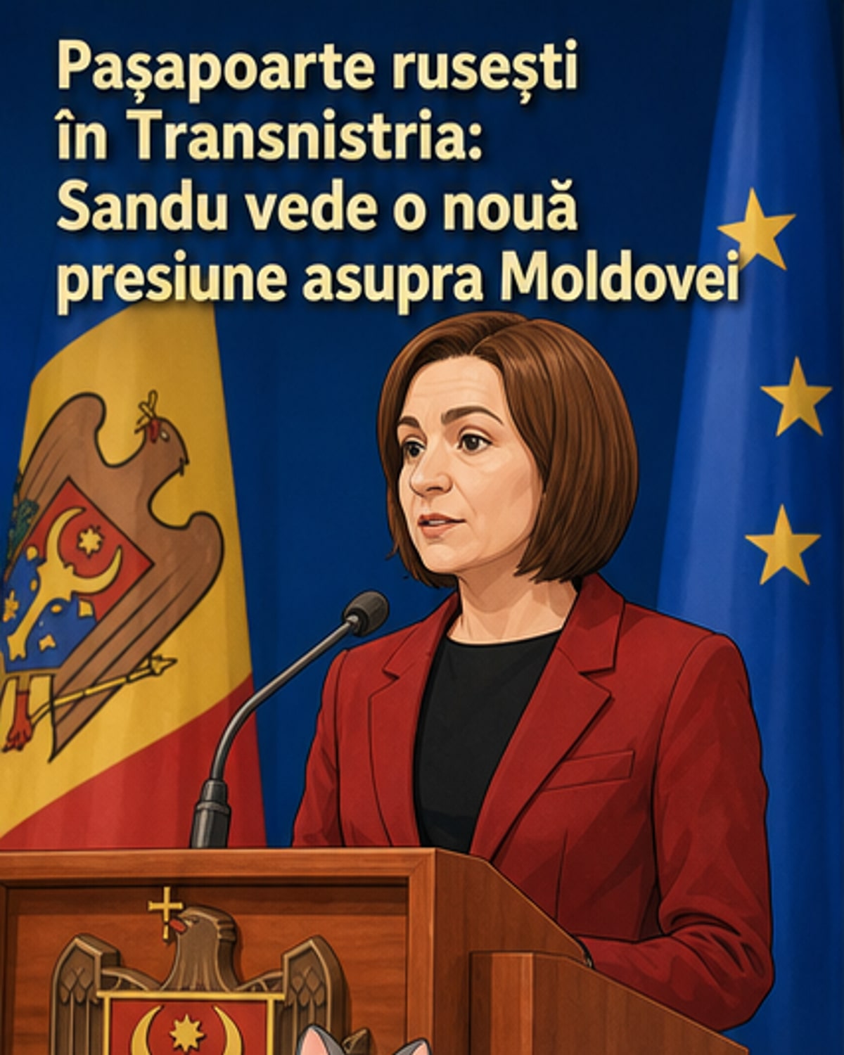 Sandu: Pașapoartele ruse în Transnistria sunt o armă