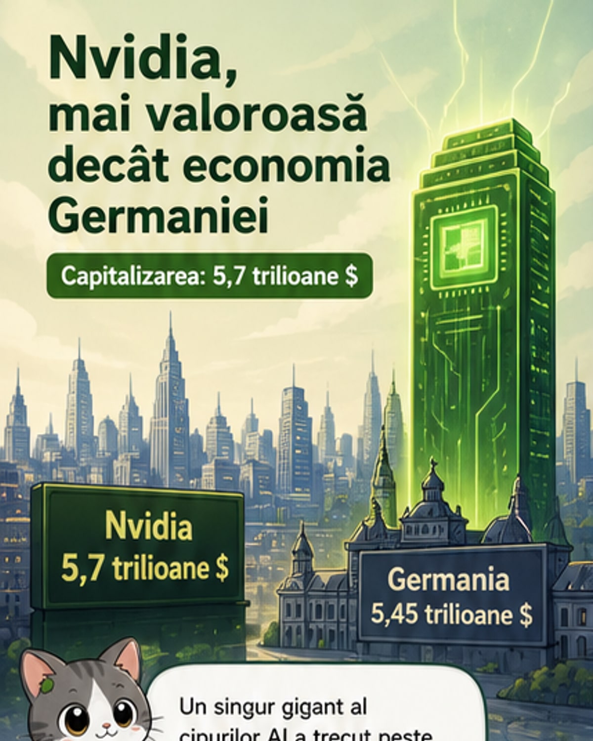 Nvidia depășește PIB-ul Germaniei