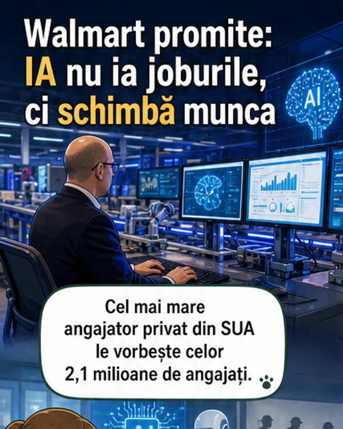 Walmart: IA nu ia locuri de muncă