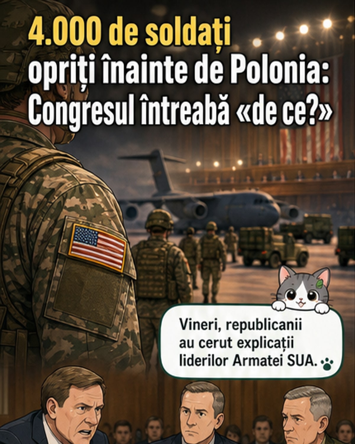 Anulare neașteptată a detașării de 4.000 de soldați în Polonia