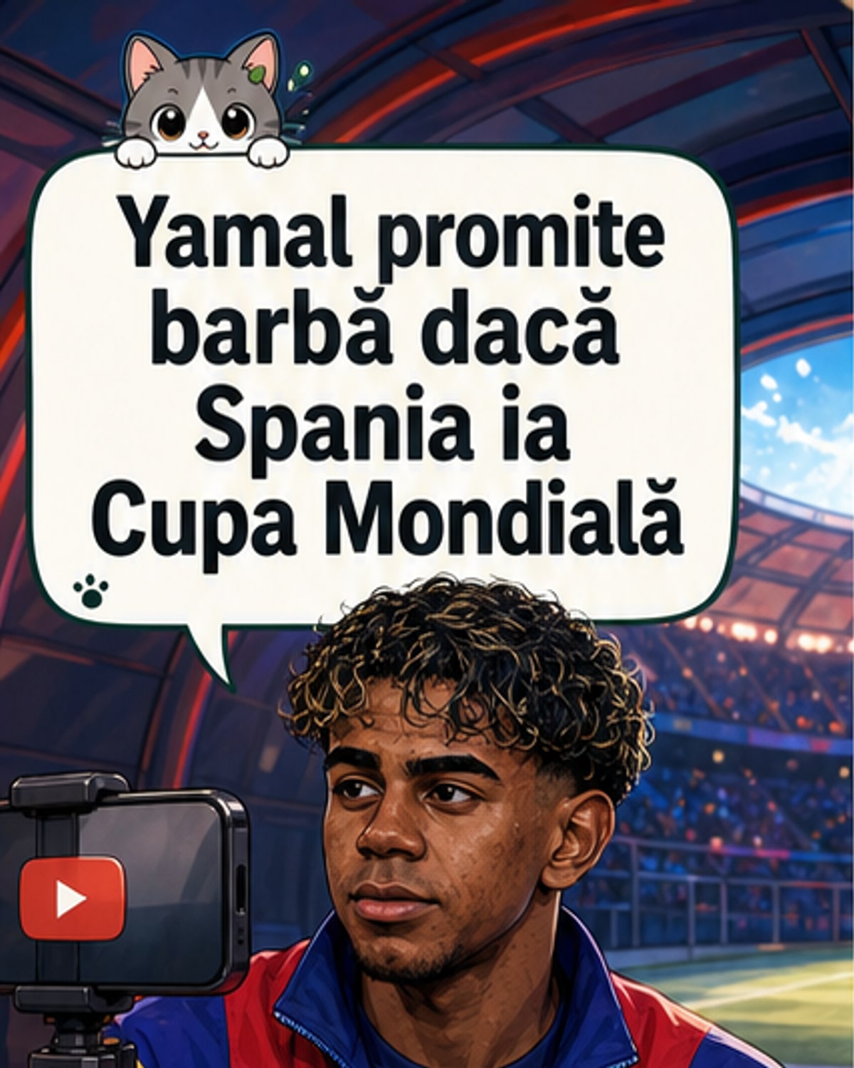 Yamal promite să-și lase barbă dacă Spania câștigă CM