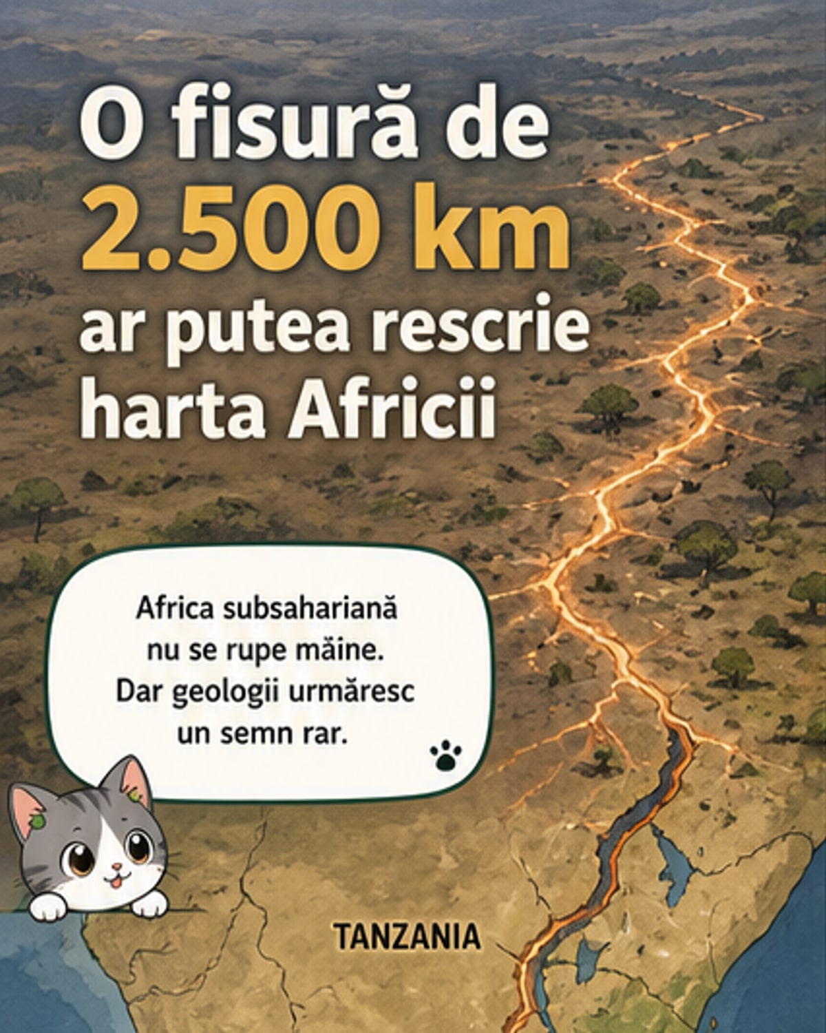 Africa ar putea fi pe cale să se rupă