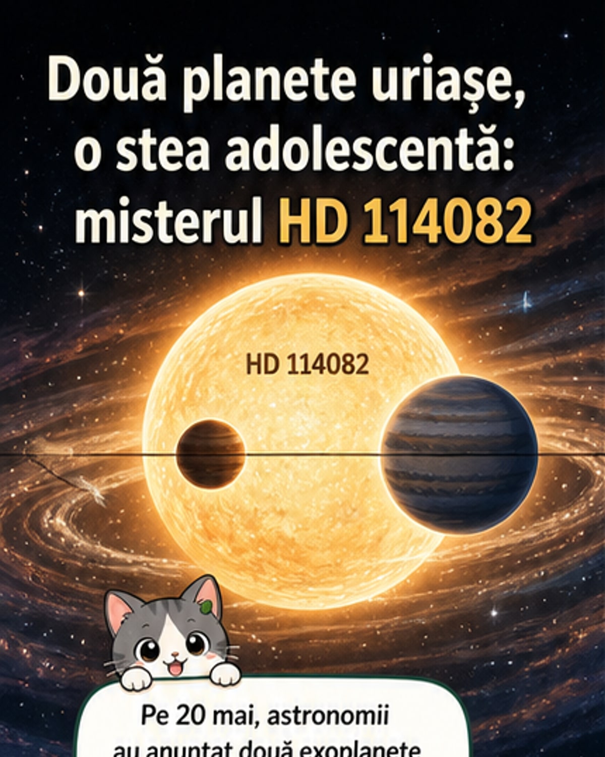 Două exoplanete uriașe, mai mari decât Jupiter