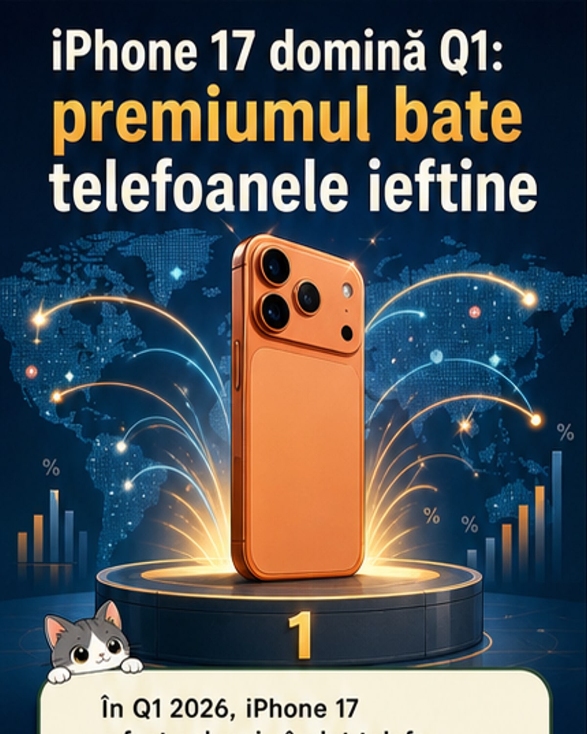 iPhone 17, lider global în vânzări