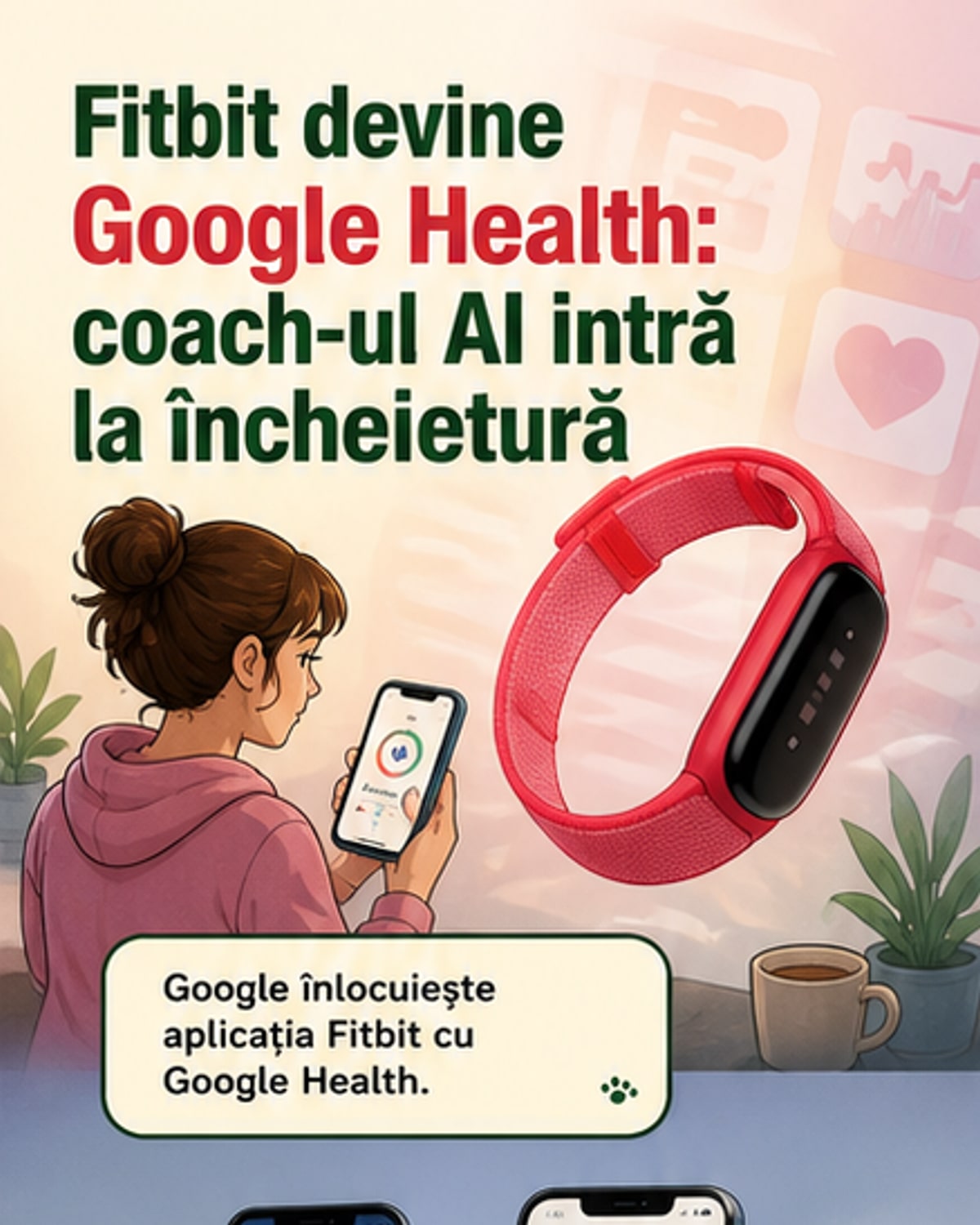 Google Health înlocuiește Fitbit