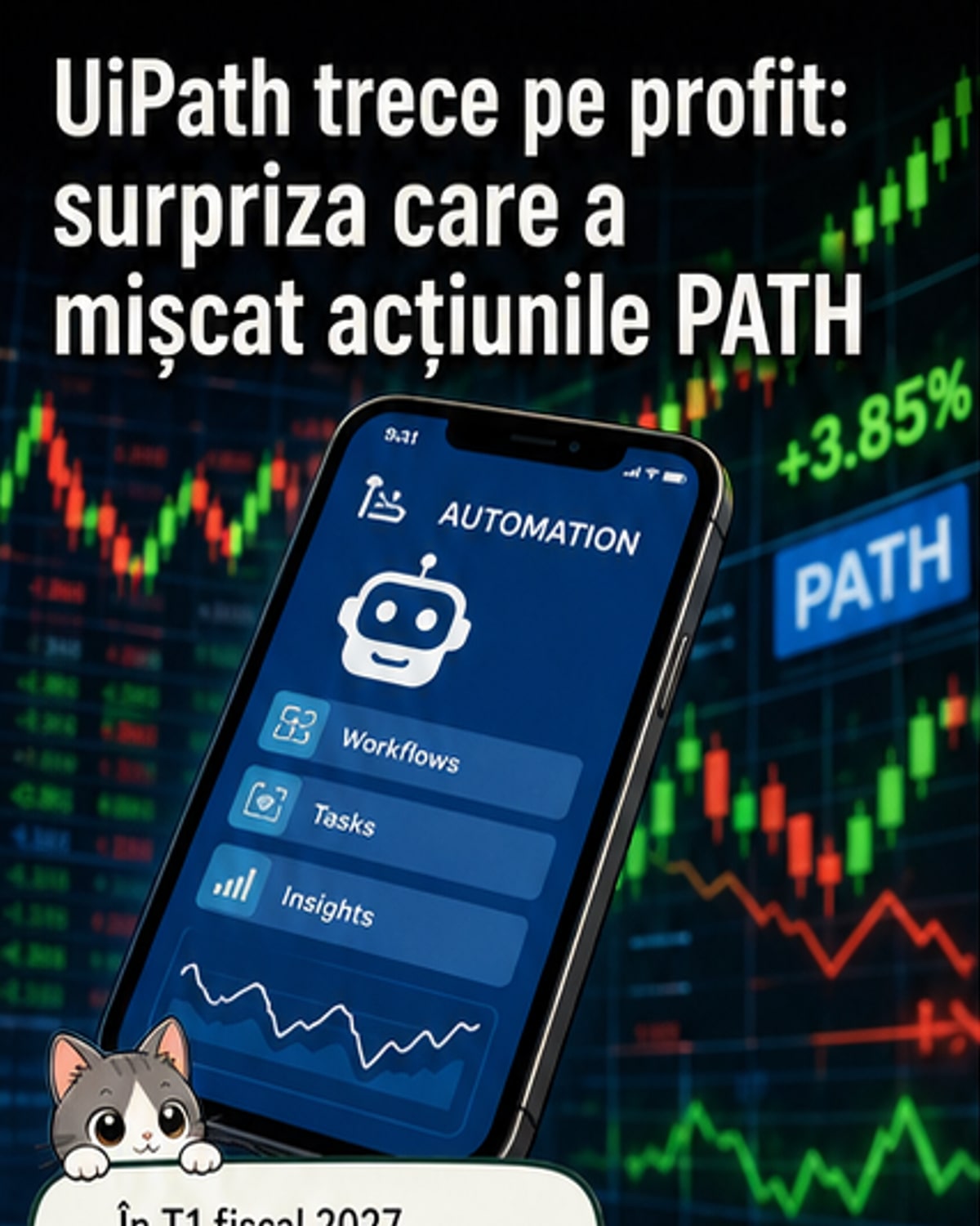 Primul profit trimestrial al UiPath
