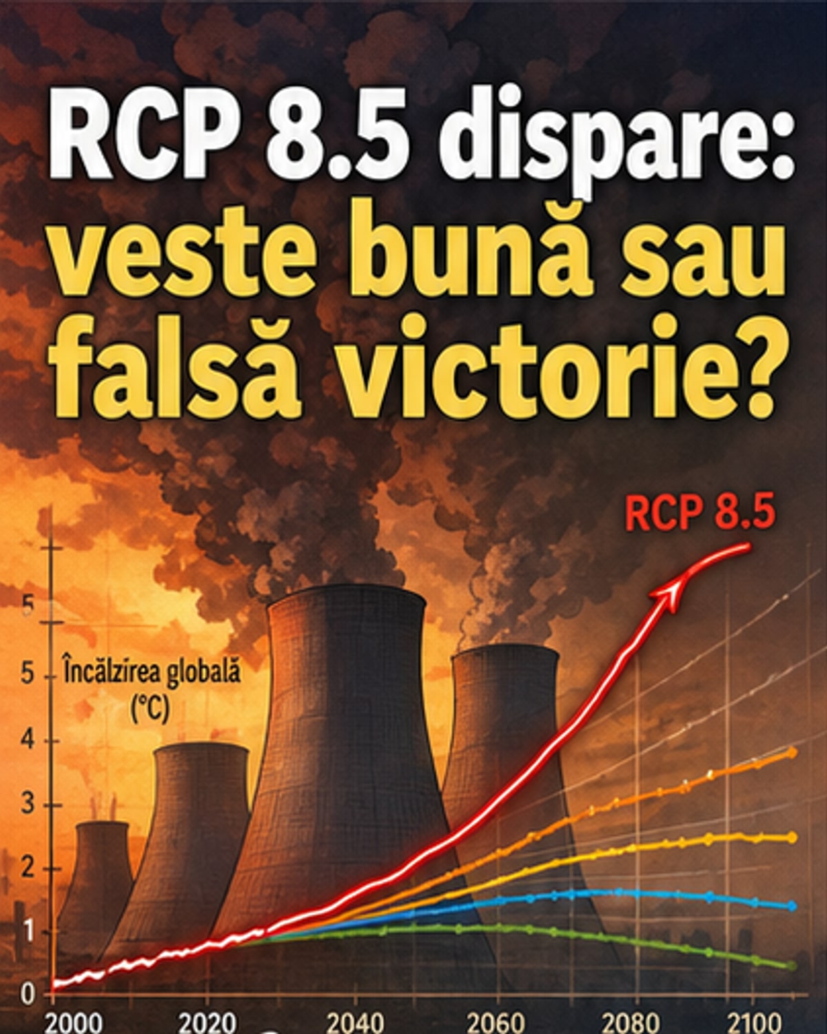 Scenariul apocaliptic RCP 8.5 nu mai e plauzibil