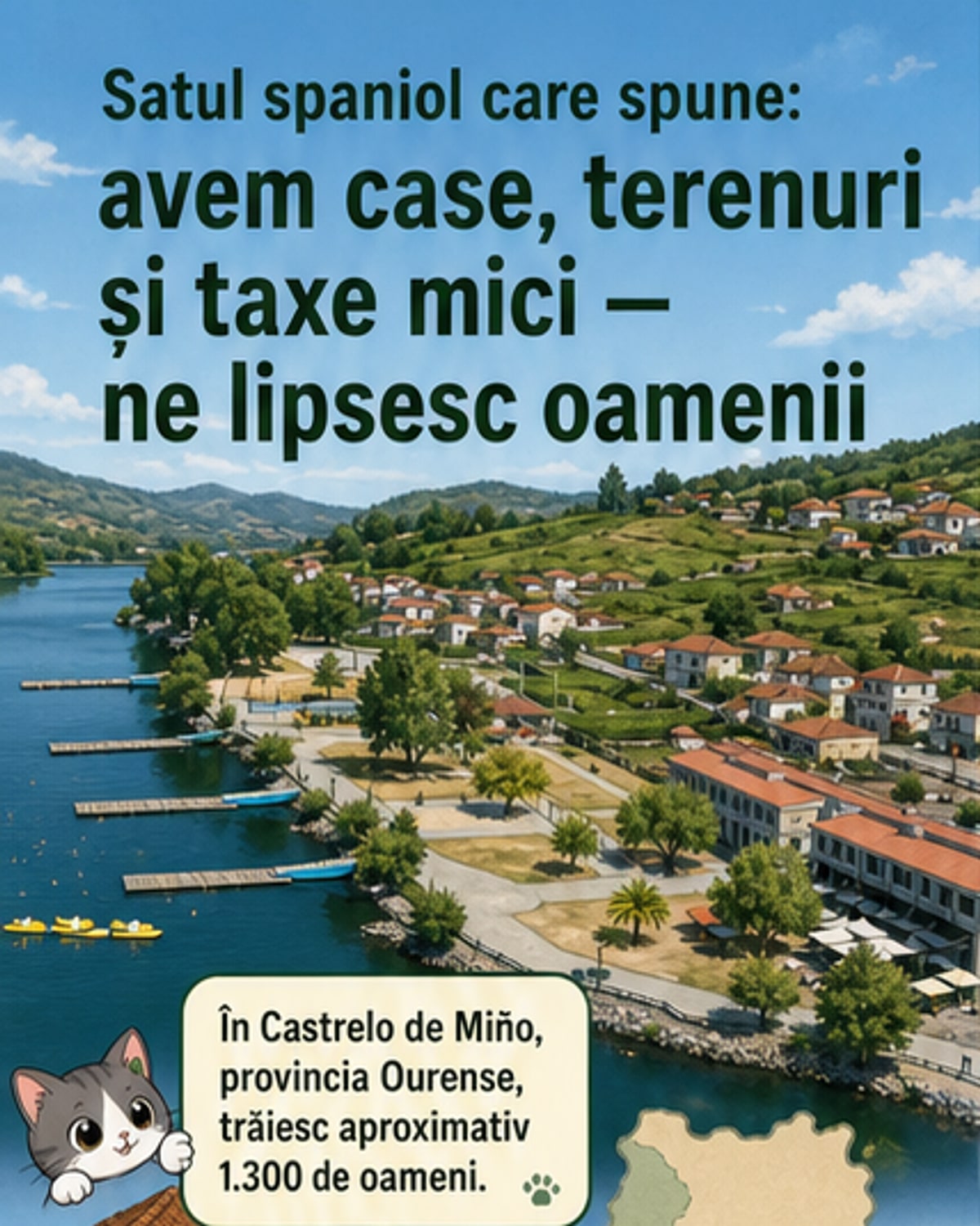 Un sat din Spania oferă case ieftine