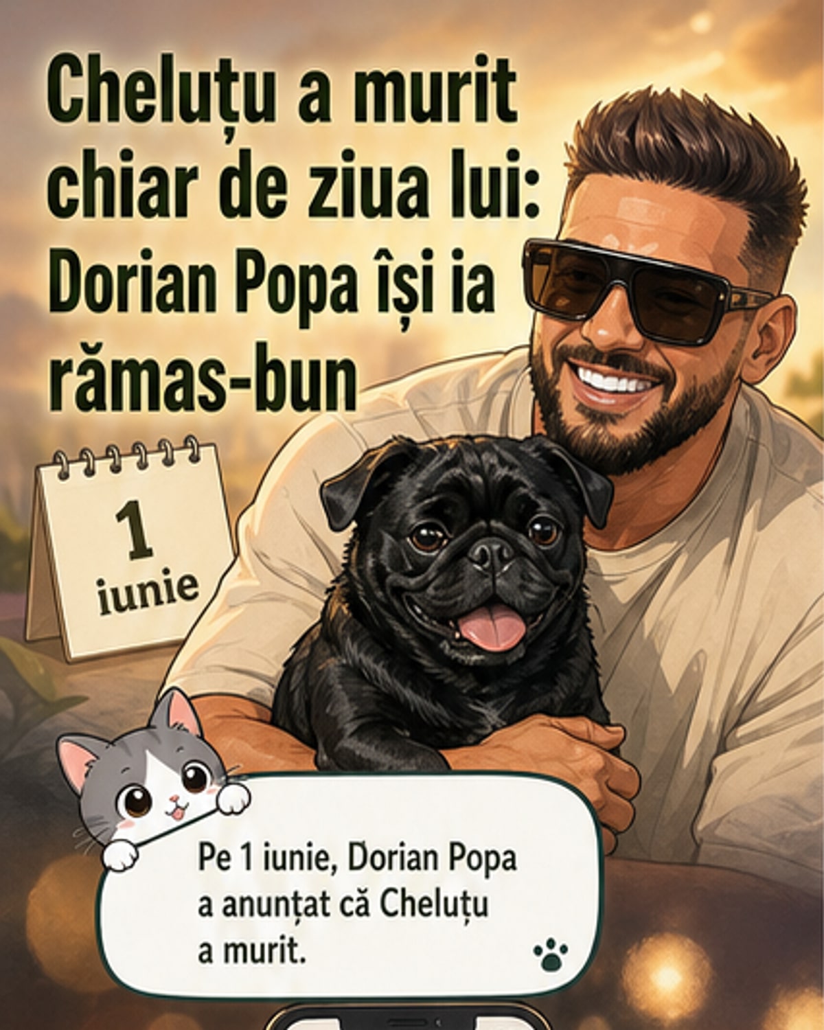 Dorian Popa, durere după moartea lui Cheluțu