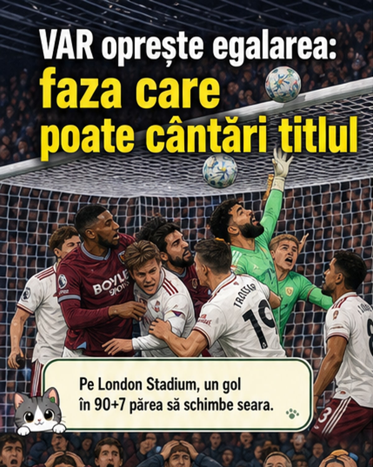 Gol anulat în ultima fază la West Ham - Arsenal