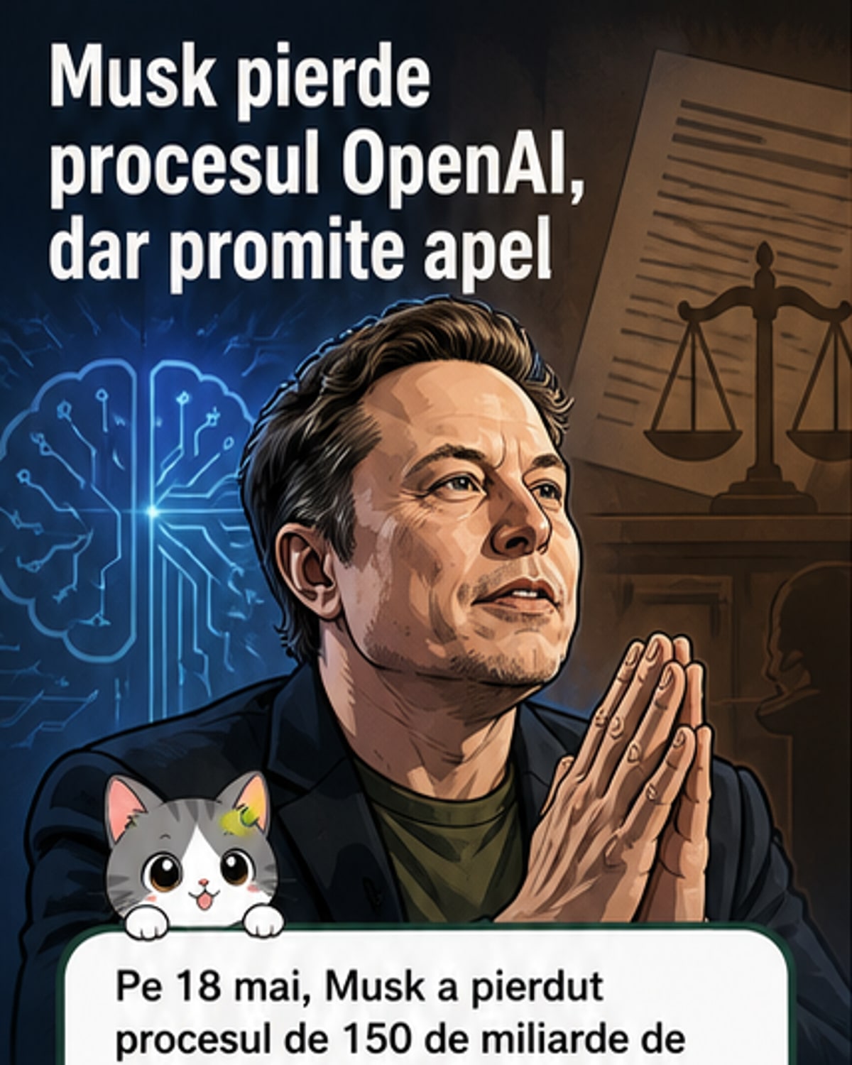 Musk face apel după ce a pierdut procesul cu OpenAI