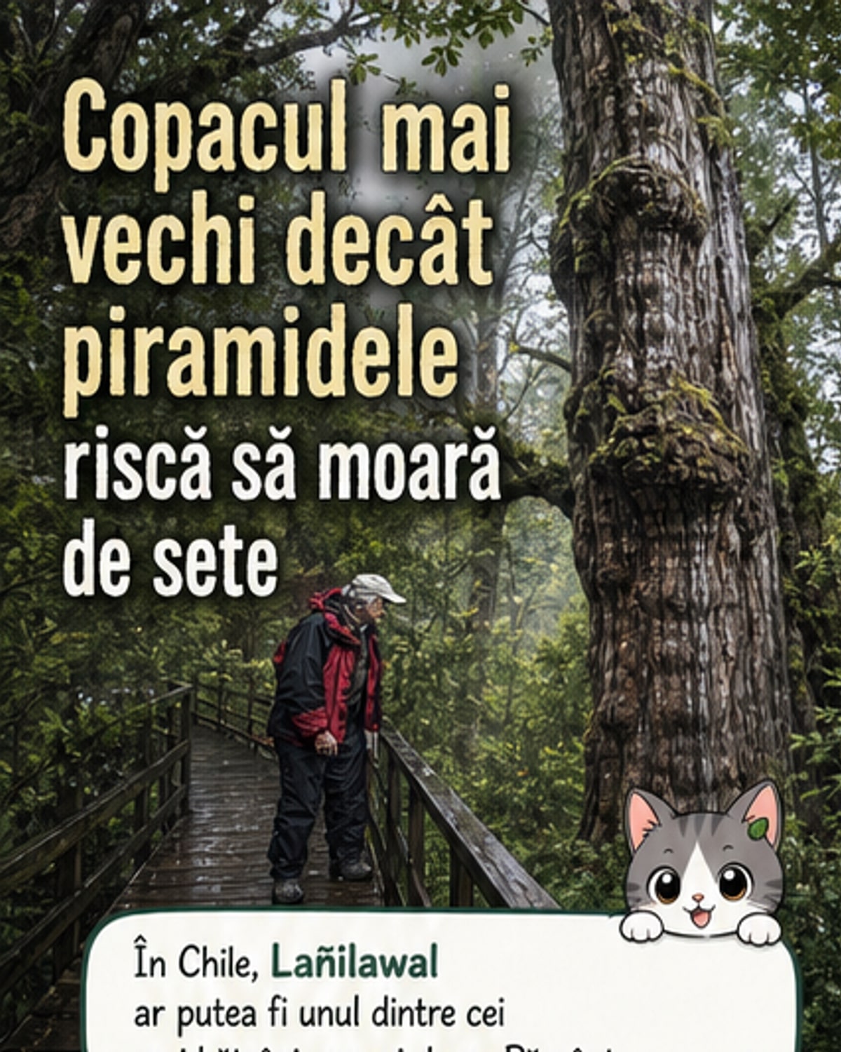 Un copac de 5.000 de ani riscă să moară