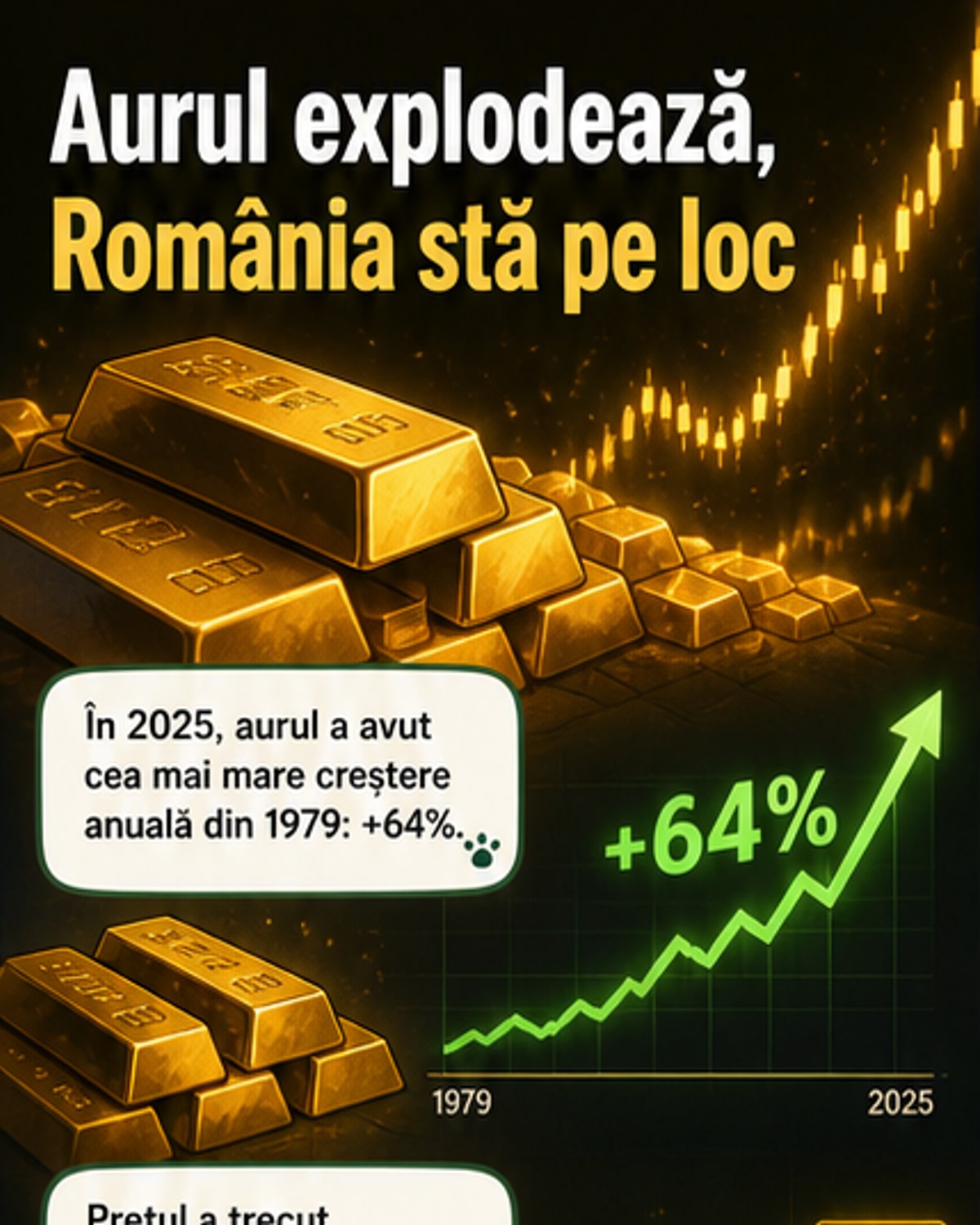 România are 103 tone de aur de 17 ani