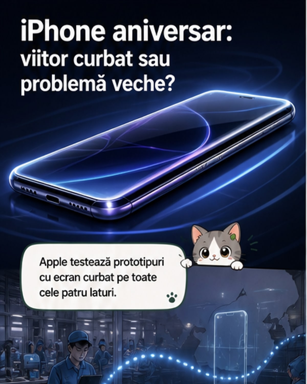 Apple ar putea relansa iPhone cu ecrane curbate