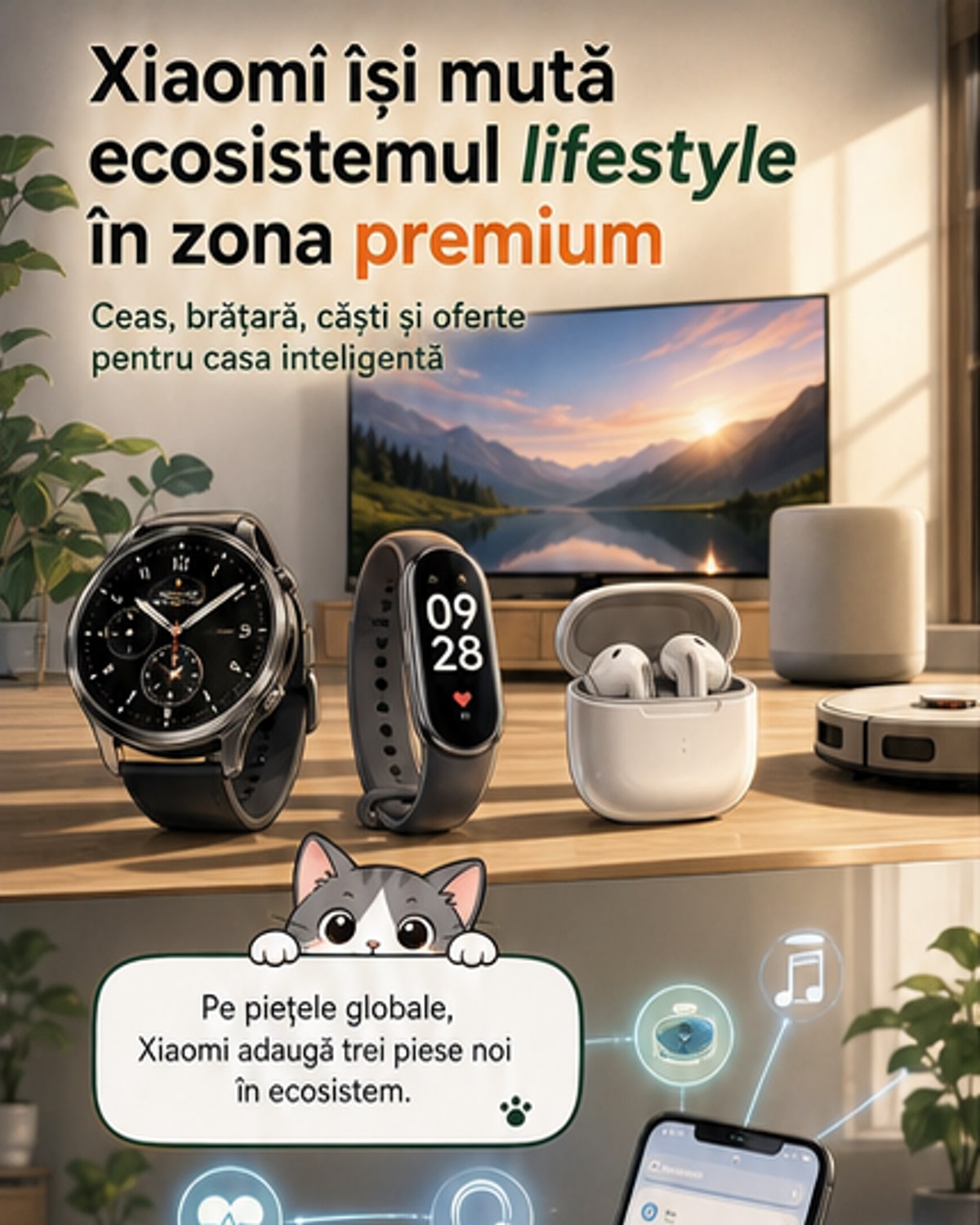 Xiaomi lansează generația următoare de wearable-uri premium