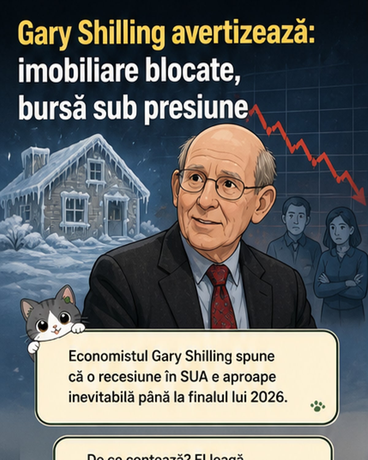 Recesiunea din 2026: Imobiliarul înghețat și bursa în cădere