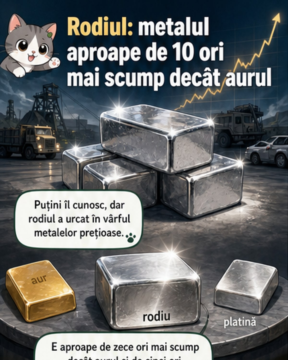 Rodiul, mai scump decât aurul